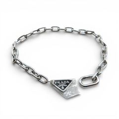 PRADA チェーンブレスレット トライアングルロゴ silver925 M - メルカリ