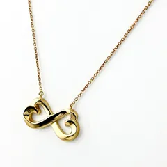 ティファニー TIFFANY&Co. ダブルラビングハート ネックレス YG イエローゴールド ペンダント ネックレス 750 レディース 【中古】