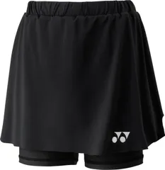ヨネックス YONEX テニス ウィメンズスカート   インナースパッツ付   26181 007 ブラック