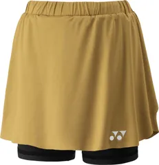 ヨネックス YONEX テニス ウィメンズスカート   インナースパッツ付   26181 016 ゴールド