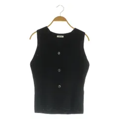 フレイアイディー FRAY I.D 25AW セミフレアニットジレカーディガン ノースリーブ ベスト ラメ ONE ブラック /MY ■OS