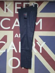 ZIOZIA ジオジア スラックス パンツ スーツ ズボン 36 94 ネイビー