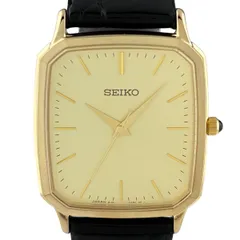 セイコー SEIKO ドルチェ 8J41-0AK0 腕時計 SS GP レザー クォーツ レディース 【中古】