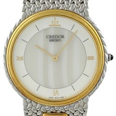 セイコー SEIKO クレドール CREDOR 5A74-0240 腕時計 SS YG クォーツ メンズ 【中古】