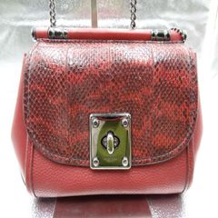COACH コーチ ドリフター ショルダーバッグ パイソン チェーン 
