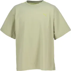 プーマ PUMA SUMMERSSTシャツ トップス ウェア メンズ 半袖 クールネック バックメッシュ 夏 デイリー ワンポイント トレーニング ランニング フィットネス  686874 40 CALMINGGREEN