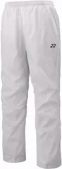 ヨネックス YONEX テニス ユニ裏地付ウインドウォーマーパンツ メンズ レディース 男性 女性 長ズボン ボトムス ロング丈 防寒 保温 撥水 制電 練習 トレーニング 移動 部活 チーム  80105 011 ホワイト