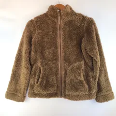 UNIQLO ファーリーフリースフルジップジャケット レディース M ブラウン 3082202601060078