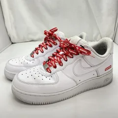 【中古】Supreme × Nike Air Force 1 Low White サイズ25cm CU9225-100 白[91]