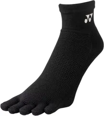 ヨネックス YONEX テニス ウィメンズアンクルソックス 22-25cm 靴下 5本指 エルゴファイブ 足首下オールパイル 直角型 抗菌防臭 機能ソックス 高機能 女性用 レディース  29200 007 ブラック