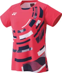 ヨネックス YONEX テニス ウィメンズゲームシャツ Tシャツ ウエア トップス 半袖 ベリークールドライ 吸汗速乾 ストレッチ 制電 試合 大会 部活 レディース 女性 大人  20780 522 ゼラニウムピンク