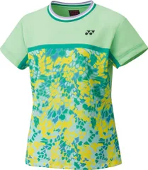 ヨネックス YONEX テニス ウィメンズゲームシャツ 半袖 トップス ユニフォーム UVカット 吸汗速乾 制電 試合 ゲーム 大会 部活 チーム 日本バドミントン協会審査合格品 レディース  20734 776 パステルグリーン