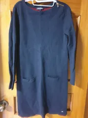 トミーヒルフィガー ネイビニット ロング ONE PIECE