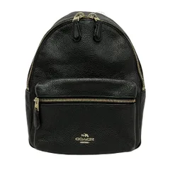 COACH(コーチ) リュックサック ミニ チャーリー ペブルレザー リュック・バックパック F38263 黒 レザー