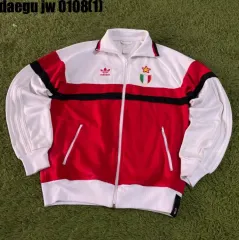 adidas ACミラン トラックジャージ ジャケット レッド 白 100