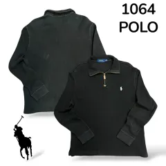 ポロ ブラック ハーフジップ 新モデル ニット M