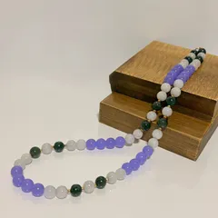 18K天然翡翠ネックレス　200ct以上 鑑定書付き