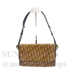 クリスチャンディオール トロッター ショルダーバッグ 2way ブラウン ビンテージ オールド TJ261-b1