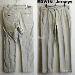 EDWIN　エドウィン　ジャージーズ　ERK03　W86cm / L 相当　スーパーストレッチ パンツ　ストレート　メンズ　ベージュ
