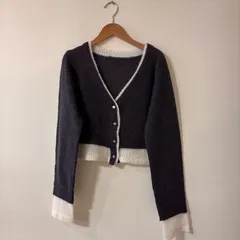 （26004）ANDSEARCH　アンドサーチ　ショート丈 カーディガン