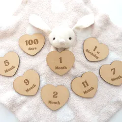 月齢フォトカード♡マンスリーカード♡レターバナー♡木製♡ニューボーン