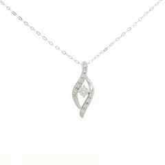 K18WG ダイヤモンド ネックレス 0.20CT