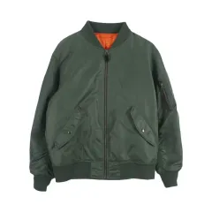 GU (MEN - M) ナイロン MA-1 ジャケット