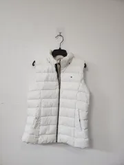 トミーヒルフィガー 白 ダウン ベスト S