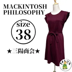 マッキントッシュフィロソフィー【38】ドレスワンピース ボルドー パーティー M