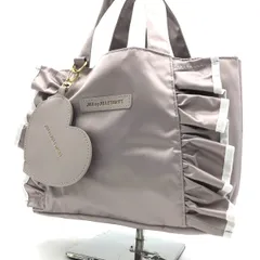 ジルバイジルスチュアート トートバッグ フリル ピンク ナイロン  ハートポーチ