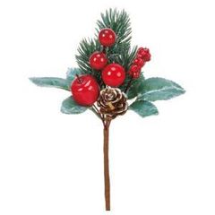 クリスマスオーナメント 松ぼっくり レッドベリー - メルカリ