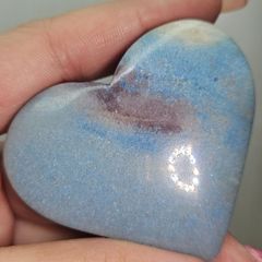⭐天然石⭐ぷっくり ハート⭐キラキラ durzy 虹入り アゲート 瑪瑙