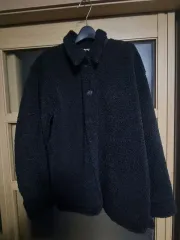 ユニクロ 黒色 ボアフリース ジャケット M