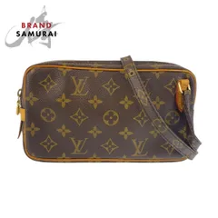 LOUIS VUITTON ルイヴィトン モノグラム マルリーバンドリエール ブラウン PVC M51828 ショルダーバッグ ポシェット レディース 506517【中古】