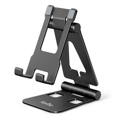 Aoviho Folding Smartphone Stand, Tablet and Mobile Phone Stand, Travel-Friendly, Adjustable Angle, Large Capacity, Frees Up Your Hands, Smartphone Stand, Charging Stand, Heat Dissipation, Compatible with All iPad Models, iPhone 15, 14, 13, Pro, Max, and Mini