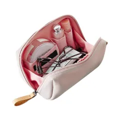 (ピンク) 旅行用 出張 小物類の収納用 化粧道具 洗面用具 化粧品 コンパクト 軽量 おしゃれ バッグ 収納 メイクポーチ レディース 化粧ポーチ