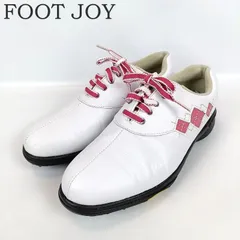 FOOT JOY フットジョイ レディース ゴルフシューズ 24.5cm ホワイト×ピンク 白 ソフトスパイク 98508J
