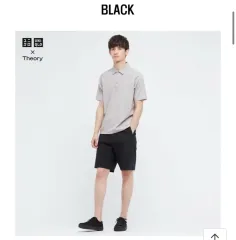 UNIQLO × Theory ハーフパンツ ブラック