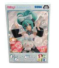 美品 セガ VOCALOID ちょこのせ プレミアムフィギュア 初音ミク × シナモロール フィギュア