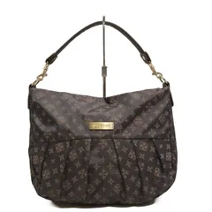 russet(ラシット) ショルダーバッグ - ダークグレー×ベージュ ギャザー レザー