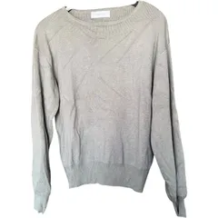 Z1708 SIMPLICITÉ   シンプリシテ  セーター 長袖ニット ライトグレー トップス レディース  洗える