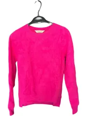 Z1708  TORRAZZO DONNA   トラッツォドンナ　モヘヤ混　クルーネックセーター　長袖 ピンク ショッキングピンク  レディース