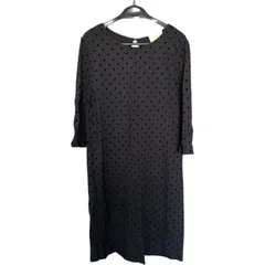 Z1708kate spade NEW YORK ケイトスペード ワンピース ブラック 黒 ドット 水玉 レディースm
