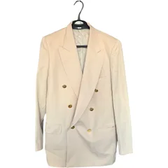 Z1707  【ジャンク】49 AV JUNKO SHIMADA   レディース9  サイズ   ジュンコシマダ  ダブルジャケット ベージュ