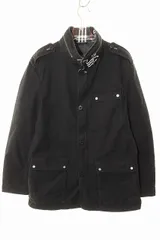バーバリーブラックレーベル BURBERRY BLACK LABEL ジャケット Lサイズ BMP06-306-09 ノバチェック コート ブルゾン ブラック 【ブランド古着ベクトル】【中古】●260108