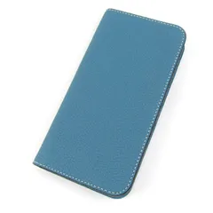 ボナベンチュラ iPhoneケース レザー ダイアリーケース 手帳型 スマホカバー アクセサリー レディース ブルー BONAVENTURA 【中古】