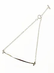ティファニー TIFFANY & CO. Tスマイル ブレスレット ホワイトゴールド ラージサイズ K18WG 【ブランド古着ベクトル】【中古】☆AA★▲■ 250907