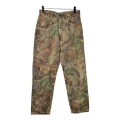 Wrangler ラングラー リアルツリーカモ ダブルニー デニムパンツ(メンズ W32 L32)中古 古着 X0621