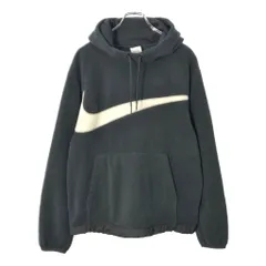 NIKE ナイキ ロゴ フリースパーカー スポーツ ブラック(メンズ M)中古 古着 X0654