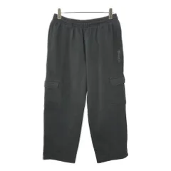 90s AND1 スウェット カーゴパンツ バギー 刺繍 ドローコード ブラック 90s AND1 スウェット バギー カーゴパンツ 刺繍 極太 裾絞り NBA